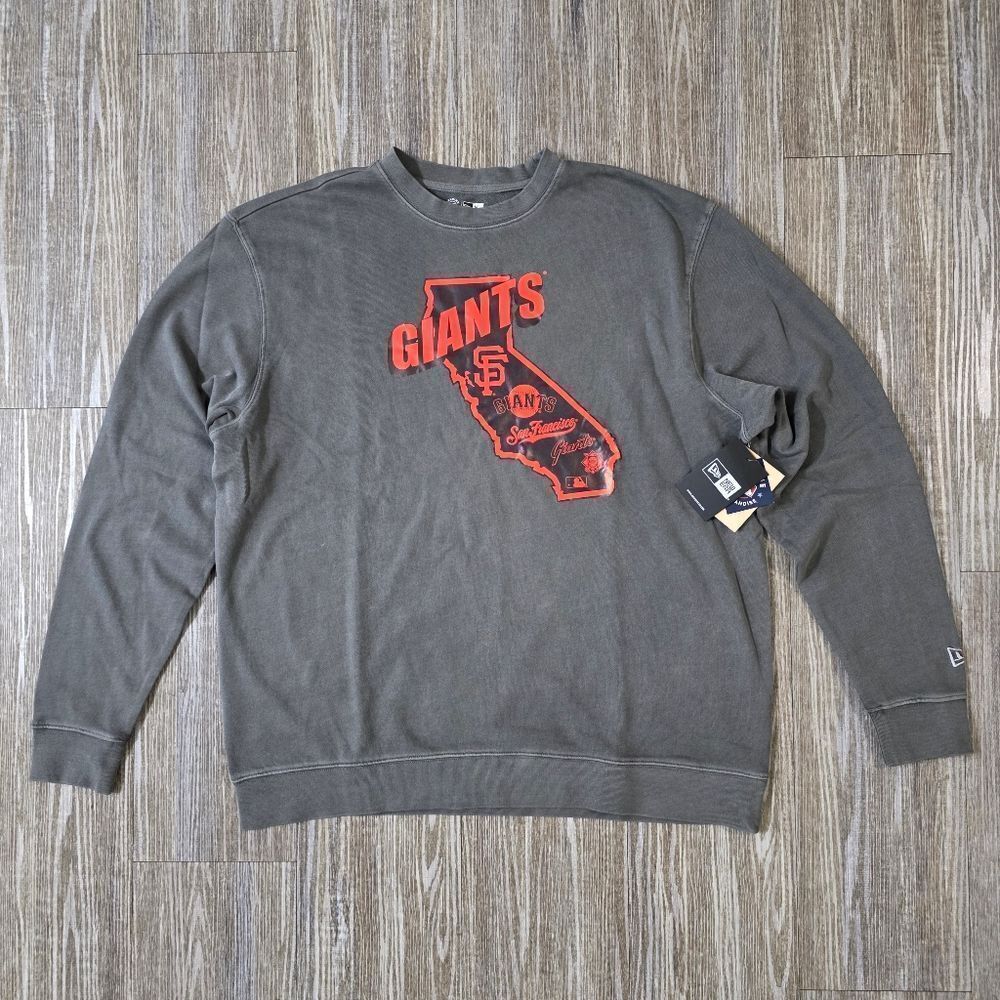 San Francisco Giants New Era 'In State' Sweatshirt Grey Terry Fleece Men's XL